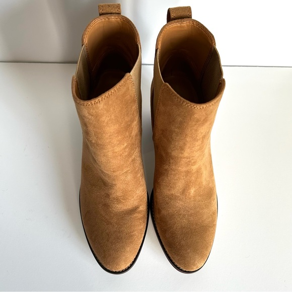 🍂J. Crew Factory Like New Women’s Microsuede Rory Boots. Size 7. Color: Walnut - Picture 11 of 13